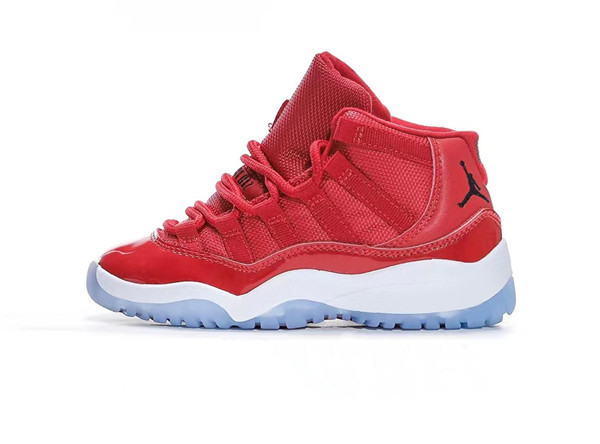 Youth Running Weapon Air Jordan 11 Red Shoes 001